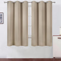 Khaki Thermal Blackout Curtains/38 x 63 Inch/Set of 2 Panels Room Darkening by Lemomo