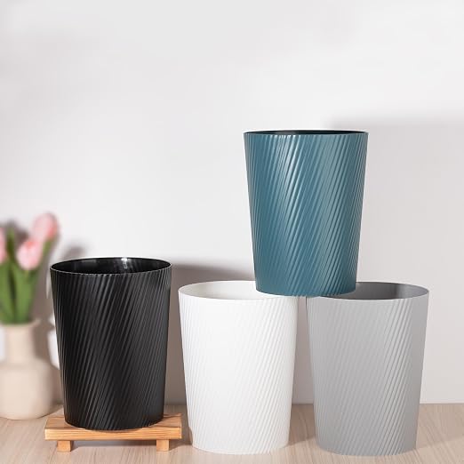 UUJOLY Small Trash Can Wastebasket Garbage Can Container Bins - Image 7