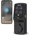 Lockly Secure Plus, Keyless Entry Door Lock, Smart Locks for Front Door, Smart Lock Deadbolt, PIN Genie® Keypad, 3D Biometric Fingerprint Sensor, Auto Lock Smart Door Lock