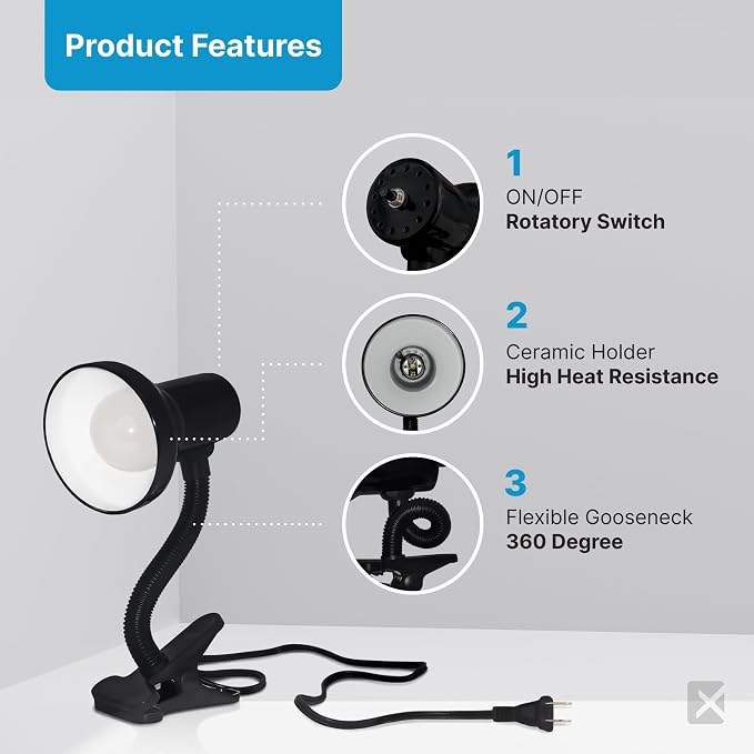 Xtricity LED Clip on Desk Lamp - Image 4