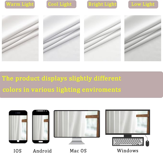 Timeper White Velvet Curtains 96 inches 2 Panels, Luxury Curtains - Image 7