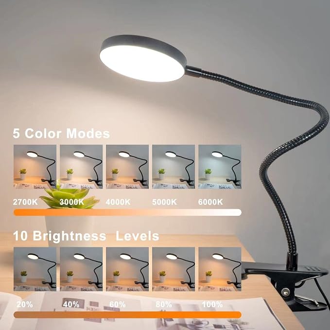 LiFMIRA Clip on Lamp, 8W 66 LED Bed Light - Image 2