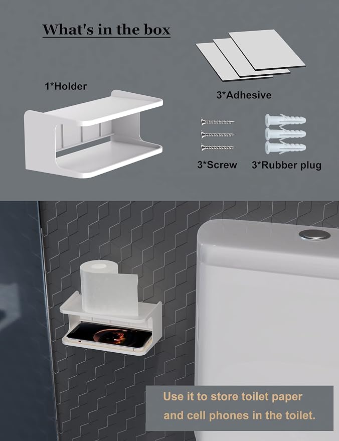 Bedside Wall Shelf Organizer, Small Bedside Shelf, | Wall Mount - Image 7