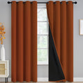 Yakamok Burnt Orange Blackout Curtains 96 inches Long by Yakamok