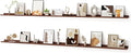 Floating Picture Ledge Shelves for Wall Set of 2, 95 Inches Picture Ledge Shelf by FunMemories