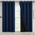 Yakamok Navy Blue Blackout Curtains 54 inches Long by Yakamok