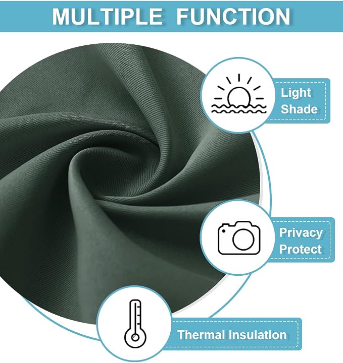 RYB HOME Short Blackout Curtains - Image 5
