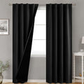BGment Black 100% Blackout Curtains by BGment