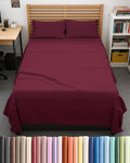 Full XL Bed Sheet Set - 4 Piece Extra Long Extended Full XL Sheets - Soft, Breathable & Cooling - Fits 8" to 16" Mattress w/ Deep Pockets - 54" x 80" - Easy-Fit, Wrinkle & Fade Resistant - Burgundy