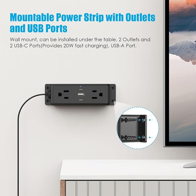 CCCEI Wall Mount Power Strip - Image 2