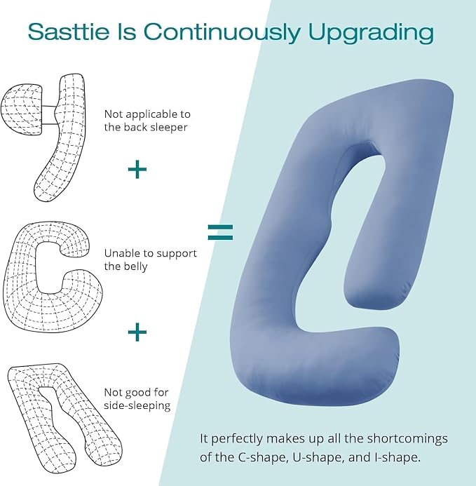 Sasttie Cooling Pregnancy Pillows - Image 4