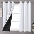 YoungsTex White 100% Blackout Curtains 48 Inches Length by YoungsTex