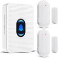 Daytech Wireless Door Chime Alarm System - 800ft Range, 20 Melodies, 5 Volume Levels, LED Alert with 2 Sensors + 1 Receiver for Home, Business, Office & Store Security