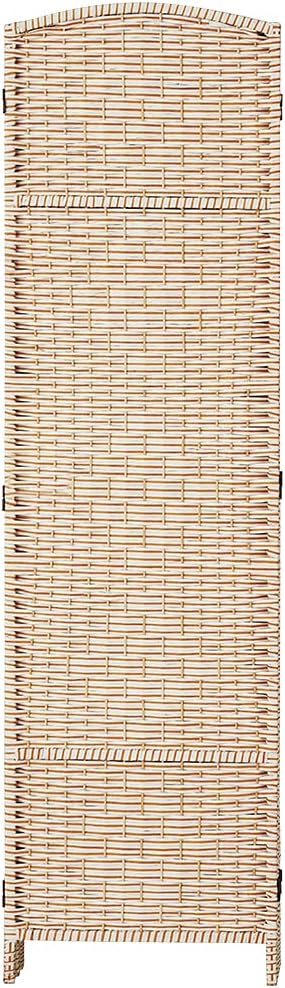 Rattan Room Divider, 6-Panel Folding Privacy Screen 6ft. Extra Wide | Double - Image 3