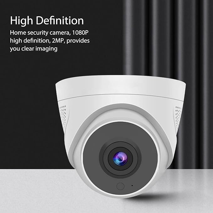 ZASCHMOY Home Security Camera, 1080P HD 2MP Indoor WiFi Surveillance Camera with Night and 2 Way Audio, for Baby Pet Monitor, Works