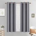 Yakamok Blackout Curtains 38x54 inch Grey Thermal Drapes-Bedroom | 2 panels by Yakamok