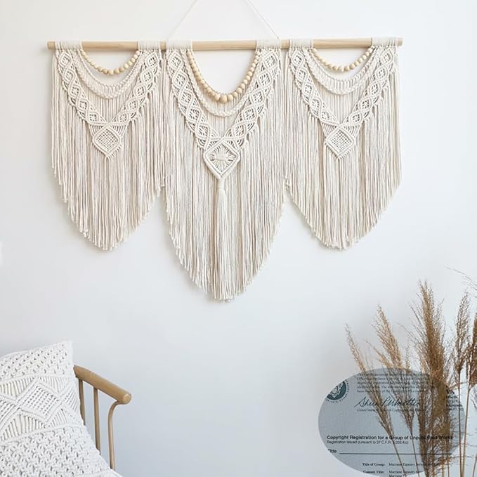 Achart Macrame Wall Hanging Large- Boho Wall Decor- large wall art- Wall Decor - Image 5