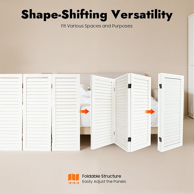 3 Panel Room Divider Short, Short Folding Privacy Screen, Freestanding Privacy - Image 5