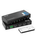 HDMI Switch 3 in 1 Out 4K@60Hz, 3Ports HDMI Switcher Splitter Selector with Remote, Support HDCP 2.2 HDR 10+ Dolby Vision/Atmos 18Gbps CEC for Apple TV Game PC PS4 5 Pro Xbox Roku