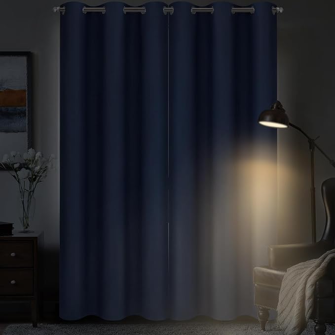 Diraysid Blackout Curtains for Bedroom Grommet Thermal Insulated Room Darkening - Image 4