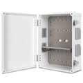 Namunanee Outdoor Electrical Junction Box, ABS Water Resistant Enclosure with Internal Mounting Panel & Hinged Cover (16.5" H x 12.6" L x 6.1" W)