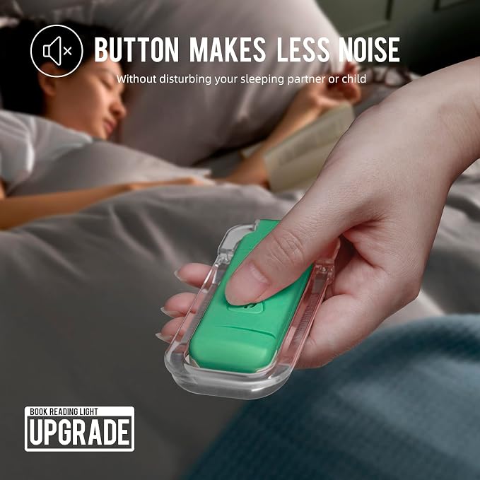 EGWASER Book Light for Reading in Bed, USB Rechargeable Clip on Book Lights - Image 2