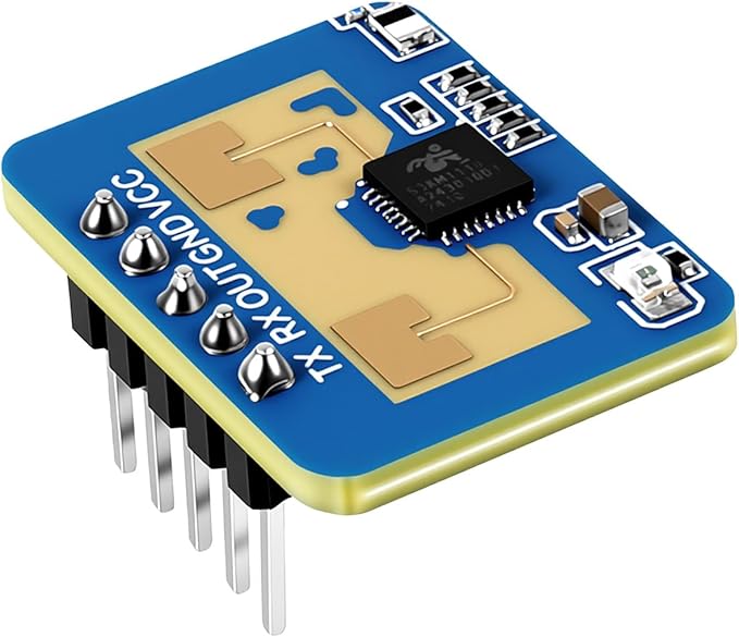 XIITIA 1pc LD2410C Human Presence Radar Sensor Module HLK-LD2410 Sensor Module LD2410 Millimeter Wave Radar Sensor Module Non Contact 24GHz ISM Band Serial Port IO Level Output