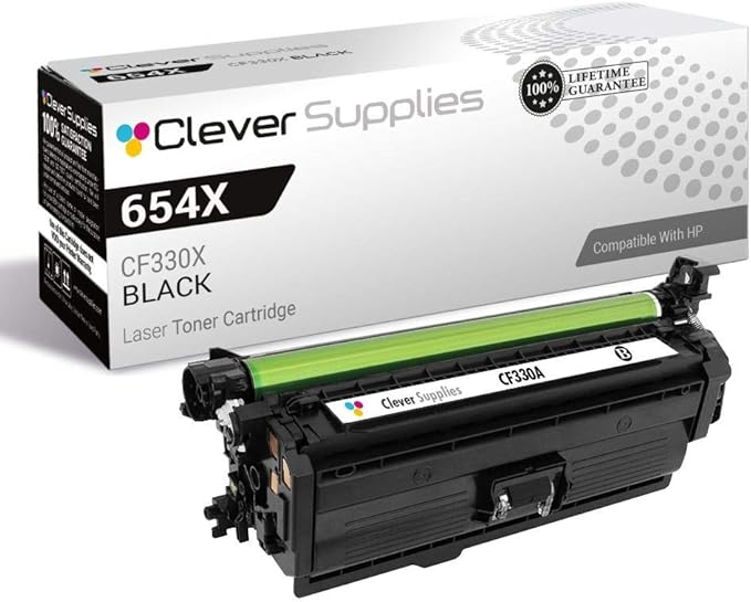 CS Replacement Toner Cartridge Compatible with HP 654X CF330X Black Color Enterprise M651dn M651n Color Enterprise M651xh M680dn M680f