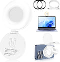 Selfie Light, Selfie Light for iPhone, Portable Phone Ring Light for Video Recording, Adjusted 4 Modes, Rechargeable Fill Light for Selfies, Photography, Makeup, Vlogs, TikTok, Video（White）