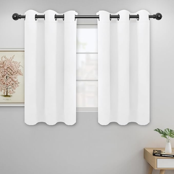 Easy-Going Thermal Grommet Curtains, 2 Panels 42x45 in, Noise Reduction by Easy-Going