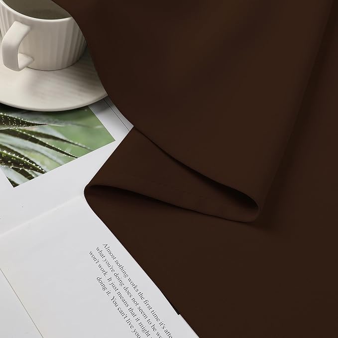 CUCRAF Custom Chocolate Blackout Curtains 1 Panel Set, Thermal Insulated - Image 6