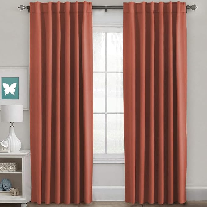 H.VERSAILTEX Blackout Curtains Thermal Insulated Window Treatment Panels Room by HVERSAILTEX