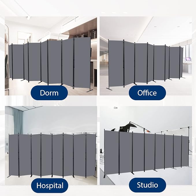Room Divider Folding Privacy Screens, 6FT Tall Divider - Image 6