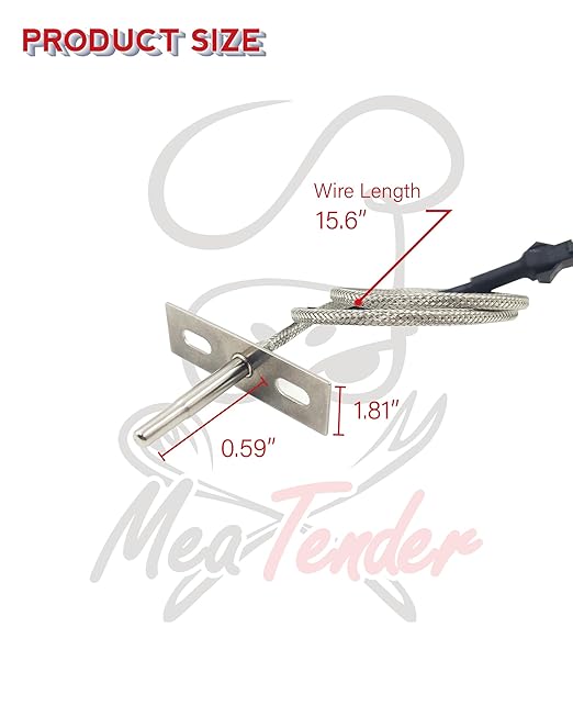 RTD Grill Internal Temperature Probe/Sensor Replacement for Pit Boss Copperhead Series 3/4/5/7 Wood Pellet Vertical Smoker, Part Number : PBVXP1