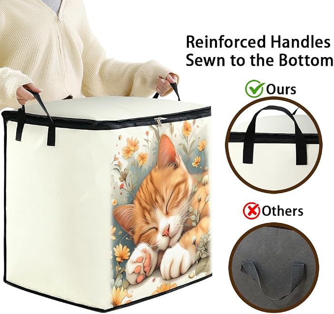 2pcs blanket storage bag for under bed, closet organizers 95L | clothing - Image 4