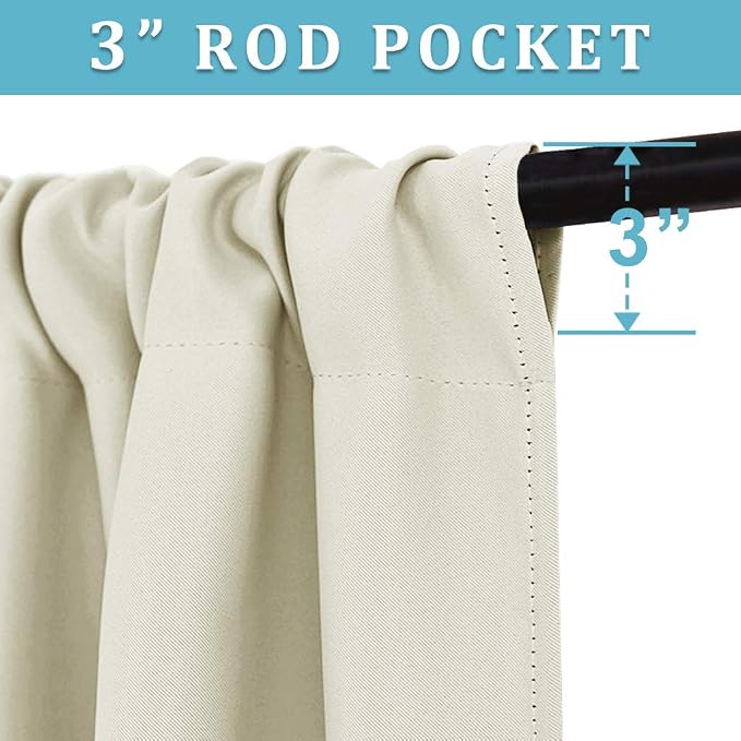 RYB HOME Cafe Curtains 24 inch Length, Mini RV Curtains - Image 3