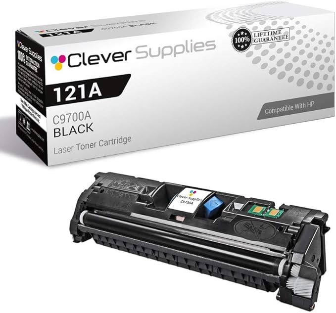CS Replacement Toner Cartridge Compatible with HP 1500 C9700A Black 121A Color 1500 1500L 1500LXI 2500 2500L 2500LSE 2500N 2500TN