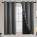 Yakamok Grey Blackout Curtains 63 inches Long by Yakamok