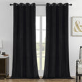 Joydeco 100% Blackout Curtains Velvet Black Out Curtain 72 Inch Drapes | by JOYDECO
