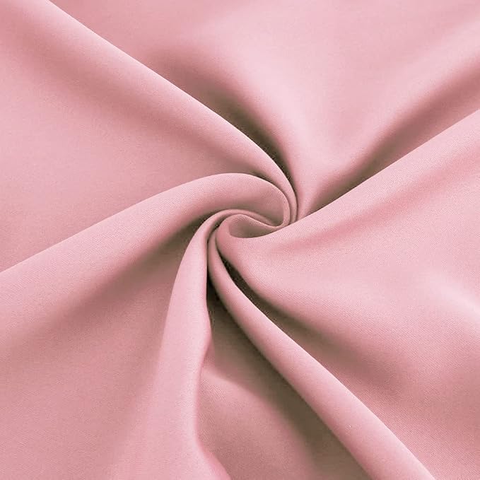 Diraysid Pink Grommet Blackout Curtains - Image 7