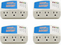 BSEED Surge Protector Home Appliance,3 Outlet Power Surge Protector, Voltage Protector Brownout Surge Refrigerator 1875 Watts,120V 15A(4Pack)