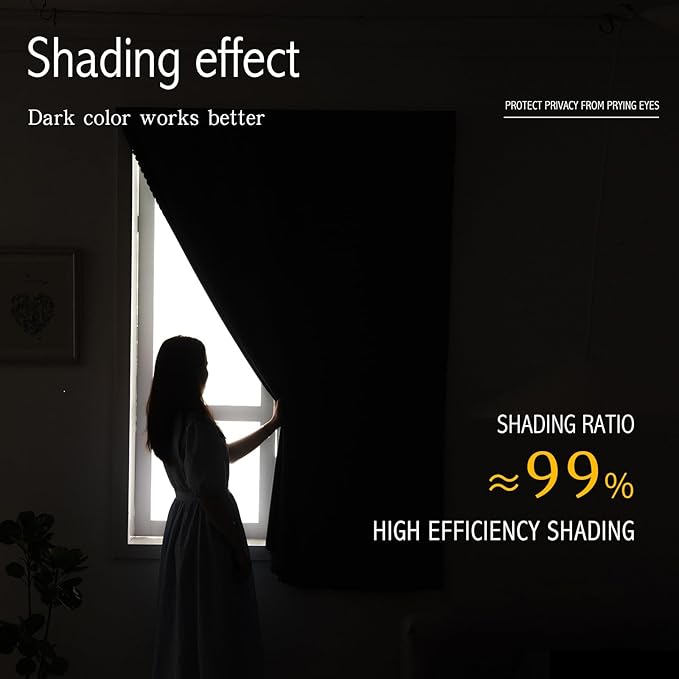 Self Adhesive Curtains, Use for Bedroom, Lake Blue, 1 Panel - Image 4