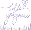 Hicarer Metal Hello Gorgeous Wall Art Minimalist Wall Decor, Classic | by Hicarer