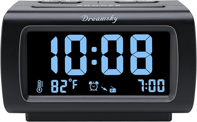 DreamSky Alarm Clock Radio for Bedrooms by DreamSky