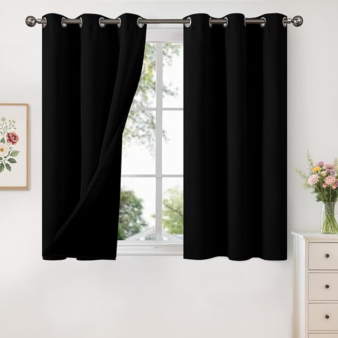 YoungsTex 48 Inches Long 100% Blackout Curtains by YoungsTex