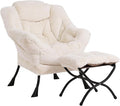 Lazy Chair with Ottoman, Comfy Accent Reading Chair by LITA