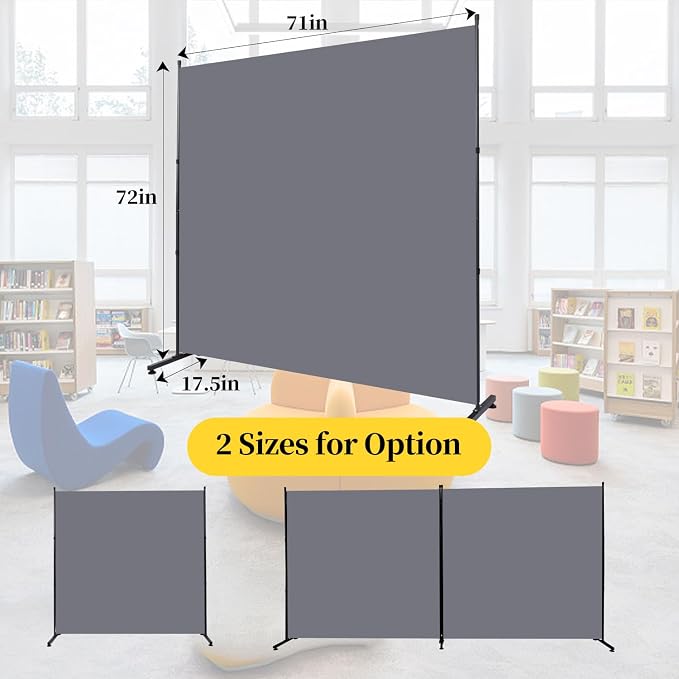 Room Divider Folding Privacy Screens, 6FT Tall Divider - Image 5
