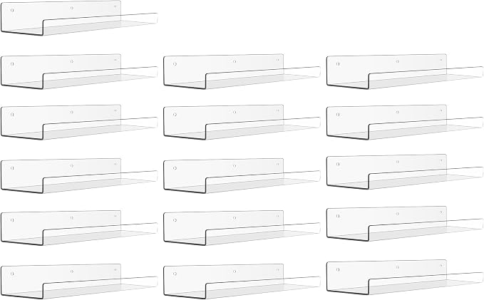 upsimples 16 Pcs 15" Acrylic Shelves by upsimples