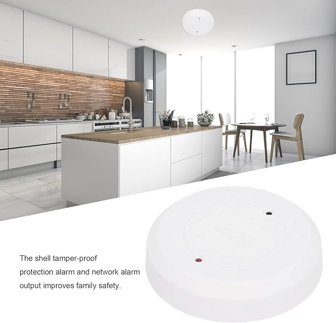 Wired Glass Break Detector Door Window Glass Break Detector Round Break in Sensor Tamper Alarm Ceiling or Wall Mount