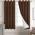 Diraysid 100% Blackout Curtains Chocolate Brown Linen Curtains by Diraysid%2C+refresh+your+life